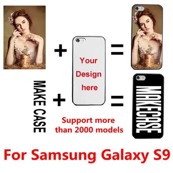 DIY Personalizate foto personalizat numele Personaliza imprimare imagine de design caz acoperire pentru Samsung Galaxy S9