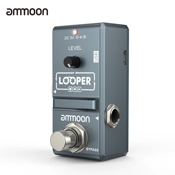 Ammoon AP-09 Buclă Chitara Pedala Looper Chitara Electrica Efect Pedala True Bypass Nelimitat Dublări 10 Minute de Înregistrare