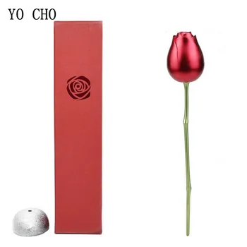 YO CHO Boboc de trandafir simulare de flori creative a crescut formă caseta de bijuterii mărturisirea de dragoste cutie de cadou mobilier acasă decorare