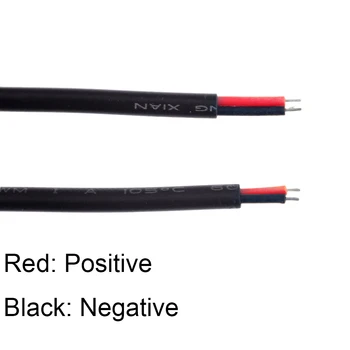 5PCS DC12V 5.5x2.1 mm DC Plug de sex masculin sau Feminin Cablu de Sârmă Conector Pentru Benzi cu LED-uri Lumina