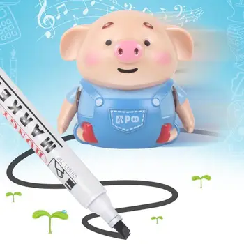 Mini Porc Robot Pen Inductiv de la Distanță de Radio Vehicul cu Lumina de Educație Muzicală Animale de Jucărie jucarii Interactive, cadouri pentru copii