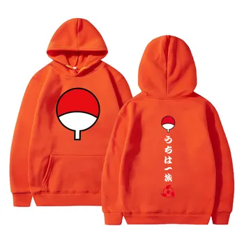 2020 Anime Japonês Naruto Iarna Hanorac Quente Jaqueta de Lã Casaco Uchiha Hatake uzumaki Clã Emblema Com Capuz Unissex R