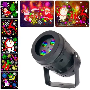 20 de Modele de Anul Nou Decor de Crăciun LED Laser Proiector Lumina Fulg de nea Elan Lampa de Proiecție Etapă de Iluminat Interior Decor