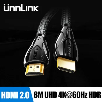Unnlink compatibil HDMI Cablu 2.0 Cablu de 3m 5m 10m 15m 4K@60Hz HDR HDCP 2.2 pentru Proiector Comutatorul Divizor de PS4 TV LED Computer