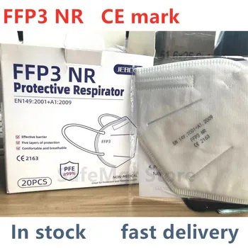 5-100BUC FFP3 Masca de Fata CE randamentul Filtrului 99% 5 Straturi de Ceașcă de Praf Mască de Protecție Împotriva PM2.5 de Fum pentru Lucrător de asistență Medicală
