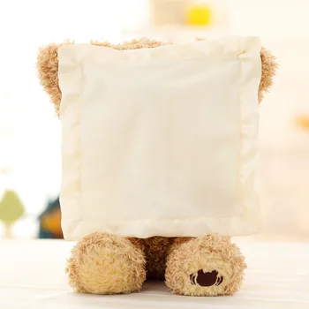 30 cm Joc de Copil Jucărie Interactiv Ascunde Și de a Căuta Pisica Ursul Poate cânta/Muta Papusa Convinge Copilul Dispozitiv de Magie Teddy Bear Electrice Jucarii de Plus