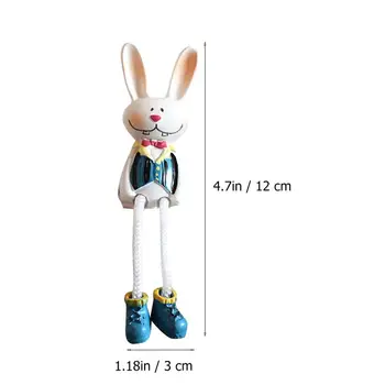 4buc Bunny Păpuși Podoabă Desktop Rășină Artware Ornamente Decorative pentru Casa