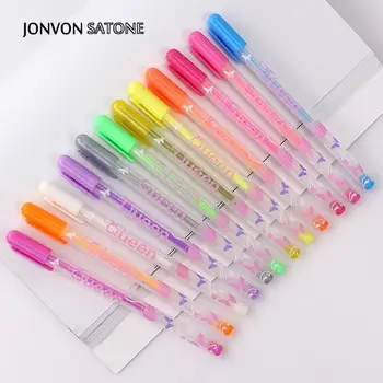 Jonvon Satone 24p Culoare Pix cu Gel coreean Papetărie Pictura Culoare Drăguț Pen Papetărie Birouri Rechizite Cadou Kawaii Escolar