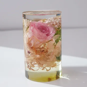 Cristal Cilindru Mucegai Silicon Pentru Flori Uscate de Decorare DIY Face Găsirea Accesorii