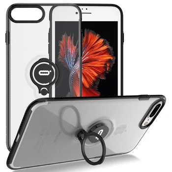 Anti-Zero Caz pentru iPhone 11 Pro 6 7 8 Plus XS MAX XR Rotație de 360 de Grade Deget Inelul Kickstand Lucra cu Magnetic de Montare în Mașină