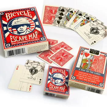 Bicicleta de Evacuare Harta Carti de Joc Militar Punte USPCC Colectie de Poker Carte de Magie Jocuri Trucuri Magice elemente de Recuzită pentru Magician
