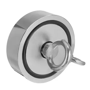 D48mm/60mm/67mm/75mm/94mm Magnet Puternic din Neodim Dublu Partea de Căutare Magnet, Cârlig Super-Putere Salvare Pescuit Magnet Cu Coarda