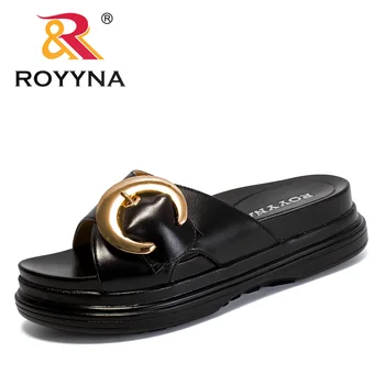 ROYYNA Nou Stil de moda pentru Femei Papuci Platforma Femme Pantofi de Vara Microfibra Doamna Sandale Confortabile, Lumina, Rapid, Transport Gratuit