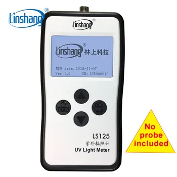 Linshang LS125 lumina UV metru test ultraviolete putere UV de intensitate energetică pentru 365nm 395nm LED UVA UVB, UVC rezistent la apa senzor sonda