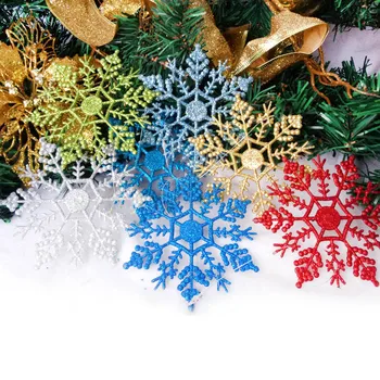 De crăciun, Decorațiuni pentru Bradul de Crăciun Fulg de nea din Plastic 12buc Congelate Decoratiuni Craciun Decoratiuni Craciun Decoratiuni pentru Casa,Q