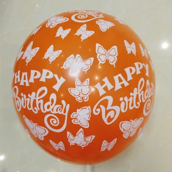100buc/lot mulți ani Baloane Latex de 12 țoli Rotund Balon cu Heliu la mulți ani Imprimate Bile Jucarii Haioase Consumabile Partid Decor