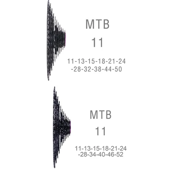 MTB 11 Viteza Groupset 11s 11-50T/52T Casetă ultralight 11v 11s Schimbator Spate Derailleur 11s Lanț de Aur Foaia 32/34/36T