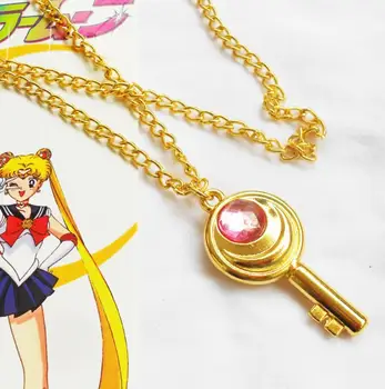 Japoneze anime Sailor Moon Pandantiv cheie lanț cheie inel Roșu inima pandantiv pentru barbati femei prieteni accesorii