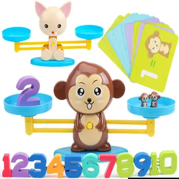 2020 Matematica Meci Tabla de Joc Jucarii Maimuță Cat Meci de Echilibrare Scară Numărul Joc de Echilibru Copii Jucărie de Învățământ pentru a Afla adăuga scade