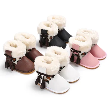 Iarna 0-1 ani, bărbați și femei, copii plus catifea caldă zăpadă cizme de cauciuc, fund non-alunecare de copii pantofi de copil