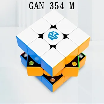 Gan 354 M V2 3x3x3 Magic Magnetic Cub cu GES magnetico Profesionale GAN354M V2 3x3 Viteza Cubo Magico poftă de mâncare Jucarii Educative