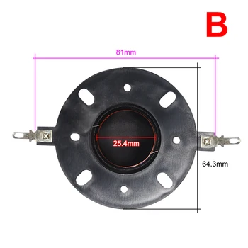 2 BUC 25,4 mm bobina de Voce Black Horn Tweeter de Matase Diafragma Film Înalte 8OHM 25.5 Core 8OHM Difuzor Accesorii DIY