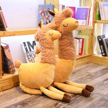 55cm Kawaii Maro Alpaca, Lamă Jucărie de Pluș Papusa Animal Animal de Pluș Păpuși Japoneze Moale de Pluș Alpacasso Pentru Copii Cadouri