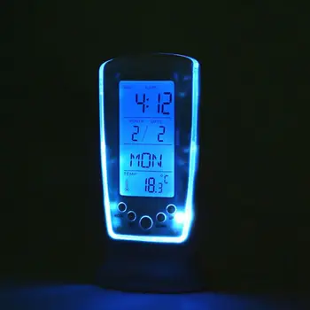 Digital cu LED-uri Tabelul Ceas cu Alarmă Snooze Iluminare Termometru Calendar de Afișare AAA Putere Desktop Acasă Decor de Trezire,