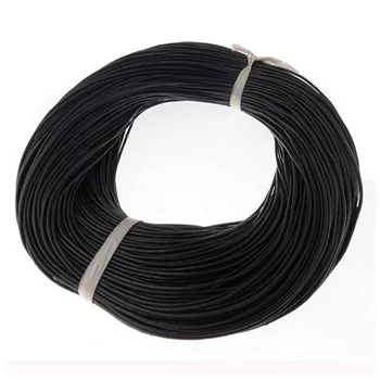 90 m 1 mm Snur Piele Rotund Adevărat din Piele Coarda Natura Cablul de Brățară Colier DIY Bijuterii