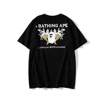 O Maimuță Baie tricou de Vara Noi Japonez cu mânecă Scurtă T-shirt de Brand la Modă pentru Bărbați T-shirt