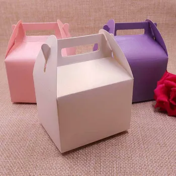 50pcs 2018 vânzare fierbinte Nou O modă mica cutie de bomboane. bomboane CUTIE Cadou 6 Culori de Nunta Prăjituri Copilul cabină de Duș Nunta Cutie de Ambalare