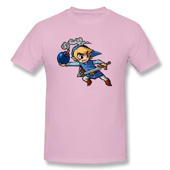 Bumbac Barbati tricouri Slim Fit Tricou Amuzant Legend Of Zelda Tricouri Desen Animat Topuri Teuri Kawaii Ramen Bomba Camiseta
