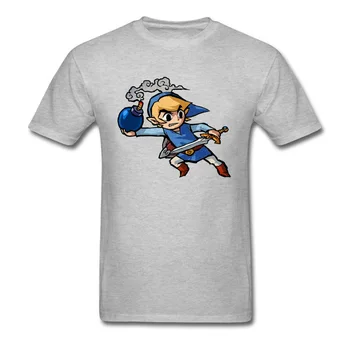 Bumbac Barbati tricouri Slim Fit Tricou Amuzant Legend Of Zelda Tricouri Desen Animat Topuri Teuri Kawaii Ramen Bomba Camiseta