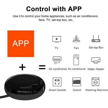 WiFi Smart IR Control de la Distanță de Control Vocal Lucra cu Alexa Google pentru Controlul AC TV DVD CD AUD SAT Etc