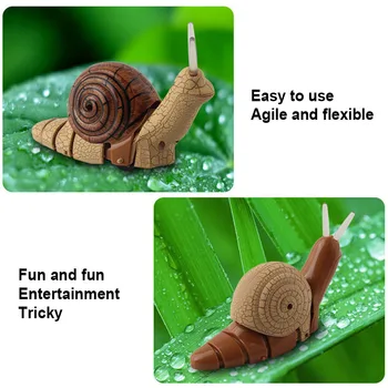 Amuzant Infraroșu Control de la Distanță Realist Melc Model Animal Jucărie pentru Copii Glumă Prop Copii Jucarii Educative pentru Copii Cadouri