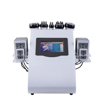 Produse noi CE a aprobat 6 IN 1 kim 8 slăbire sistemul lipolaser vid cavitatie cu ultrasunete de slăbire mașină