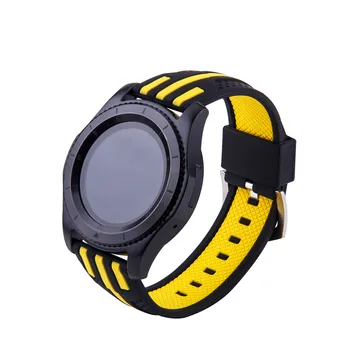 22mm Moale Sport, Curea Silicon pentru Samsung Gear S3 Frontieră / Ceas Clasic Band pentru Galaxy Watch 46mm Înlocuire Brățară
