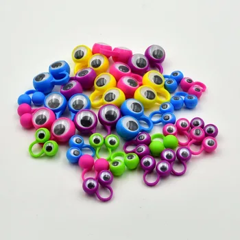 24 de Piese Ochi Marionete Deget Inele de Plastic cu Wiggle Ochii jucărie Favoruri pentru Copii Culori Asortate Cadou Jucarii Pinata Umpluturi