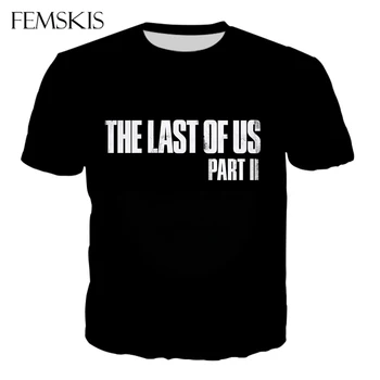 FEMSKIS 2020 Nou tricou Casual cu Maneci Scurte Moda Ultimul dintre Noi Partea a 2-a Imprimat 3D T Camasa Pentru Barbati Femei Tricouri Tricou Supradimensionat
