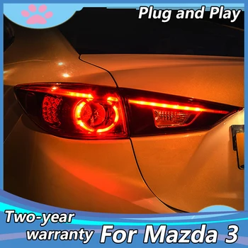 Styling auto pentru Mazda 3 stopuri-2018 Mazda3 Axela Sedan spate cu LED-uri Lampa cu LED DRL Semnal Frână Inversă Accesorii auto