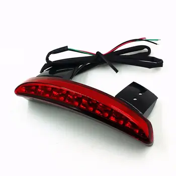 Roșu Tocat Aripa spate cu LED-uri de Lumină Pentru Harley Sportster 1200 N V 883 XL883N XL 48