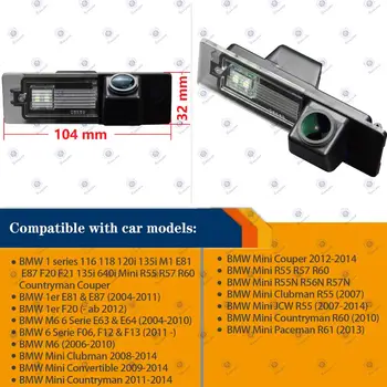 HD 1280x720p de mers înapoi Camera de Rezervă Camera Retrovizoare pentru BMW seria 1 120i E81 E87 F20 135i 640i Mini Countryman Couper