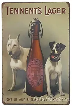 66Retro Tennent ' s Lager Beer, Vintage Retro de Metal de Staniu Semn, de Perete Decorativ, un Semn, 20cm x 30cm