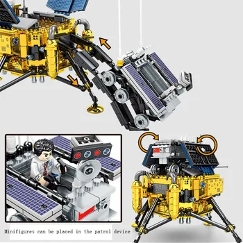 Copii Building Block Model China Spațiu Luna Sonda Este Compatibila cu Copii Asamblat Jucarii pentru Explorarea Universului