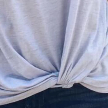 2020 Vara tricou Femei Hollow Out Tee Camasi Casual Tie Topuri Tee de Moda de sex Feminin Maneci Scurte de Vară, O-neck T Shirt Vrac Top