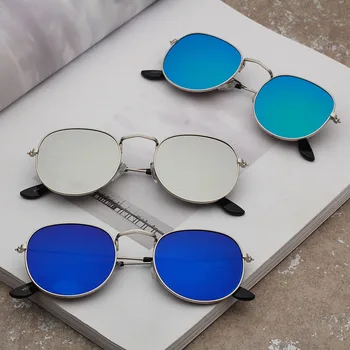Femei ochelari de Soare Vogue Cadru Metalic Vintage Rotund Culoare Lentile de Lux de Designer permis de Ochelari pentru Bărbați Produse Trend 2020