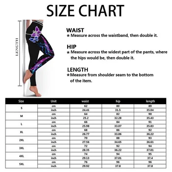 2020 Înaltă Talie Pantaloni de Yoga pentru Femei Fitness Sport 3D Imprimate Jambiere Elastice sală de Gimnastică Antrenament Colanti S-5XL Rulează Pantaloni Plus Dimensiune