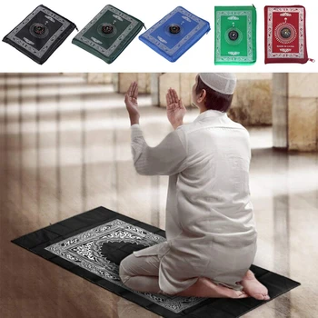 Portabil Musulmana Islam Rugăciune covor Covor Pătură Busola de Rugăciune Islamice Pătură Covoare pentru Casa Living Home Textile