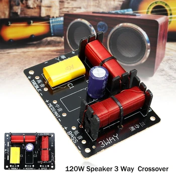 3 Way Difuzor Filtru Crossover Înalte Medii Bass Circuit Acasă Divizor de Frecvență KTV Etapă Distribuitor de Sunet Audio