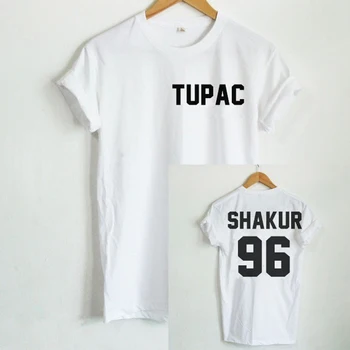 Tupac Shakur 96 Fata Spate Scrisori De Imprimare Femei Barbati Tricou Casual, De Vară, Femeie Amuzant Tricou Pentru Doamna Top Tee Hipster Teuri Topuri